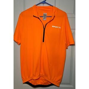 Spotti orange cycling shirt. Size XL